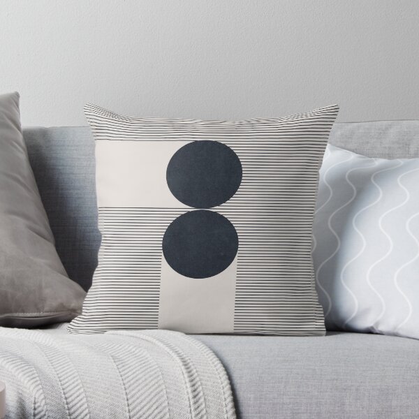 Mid Century modern Geometrical composition Throw Pillow