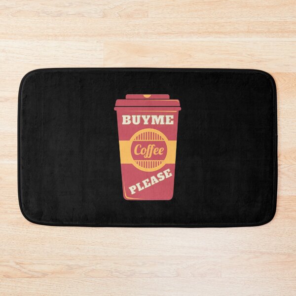 Item preview, Please buy me a coffee - 3D thermo mug sticker saying with coffee beans something different art design designed and sold by Shirtilike.