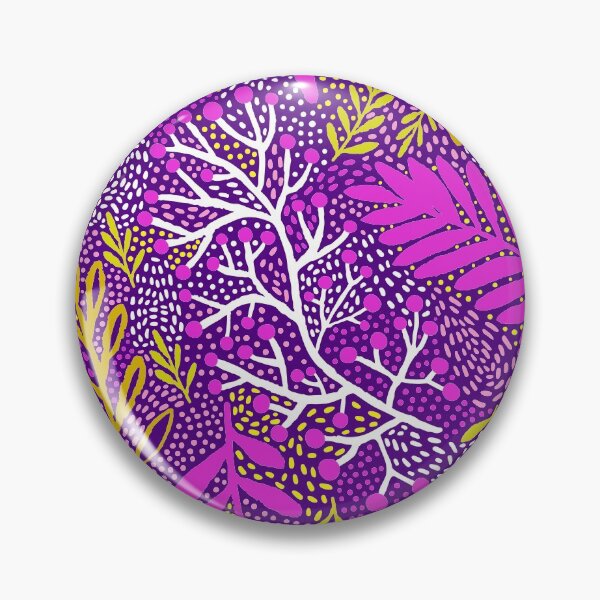 Item preview, Floral pattern of autumnal colors. Yellow, purple colorful ornament designed and sold by AidanShea.