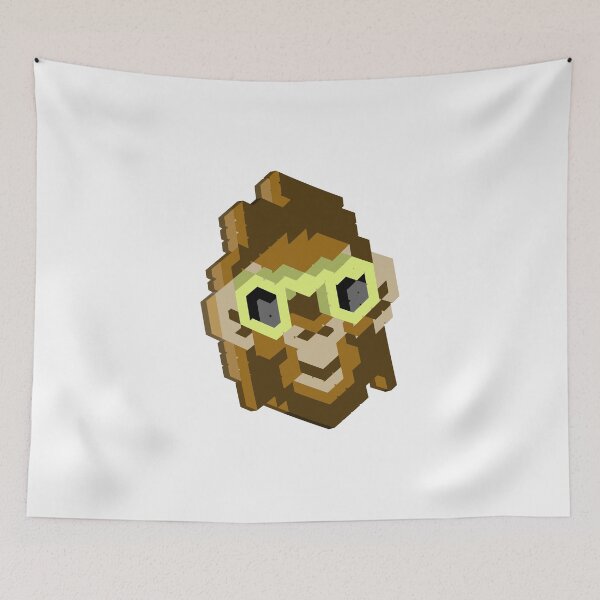 Item preview, 3D funny funky monkey wearing glasses design designed and sold by Saggifit.