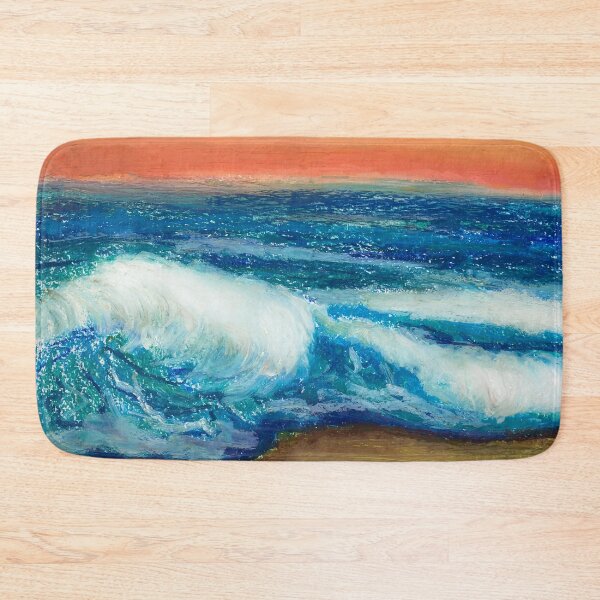 Item preview, sunset on stormy wave beach  designed and sold by DaryaGeft.