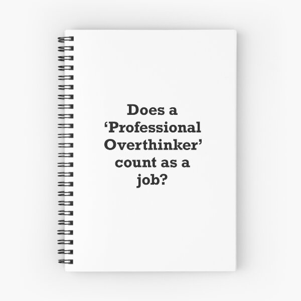 Item preview, Professional Overthinker Typography Design designed and sold by Slletterings.