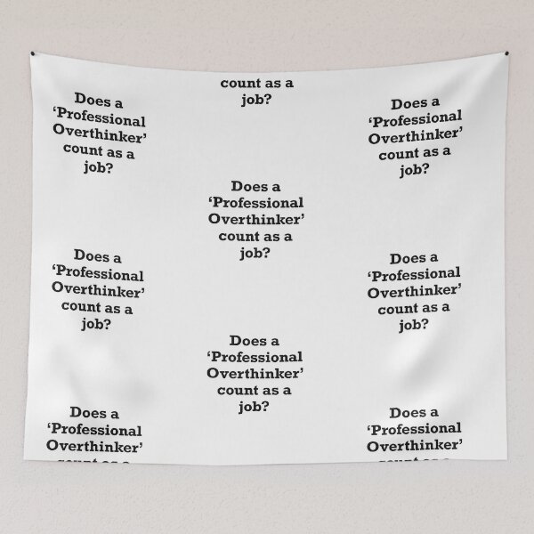 Item preview, Professional Overthinker Typography Design designed and sold by Slletterings.