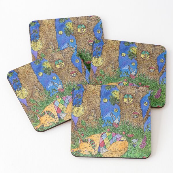 Item preview, Little fox sleeps in the fairy forest. designed and sold by Yovin11.