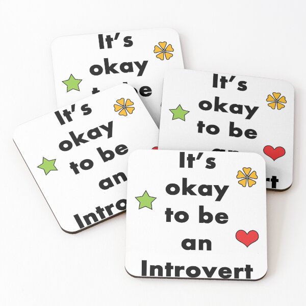 Item preview, It's Okay To Be An Introvert - Typography Design designed and sold by art-by-shadab.