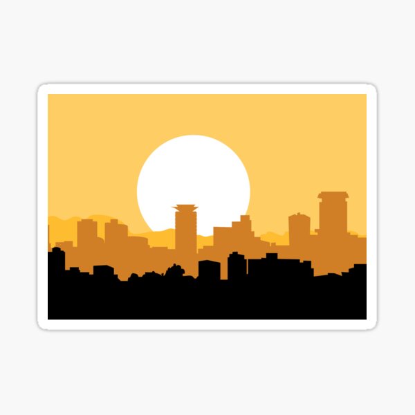 "Nairobi City skyline in Kenya, Africa" Sticker for Sale by Spinkly
