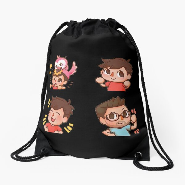 Roblox Characters Drawstring Bags Redbubble - roblox fried chicken id youtube