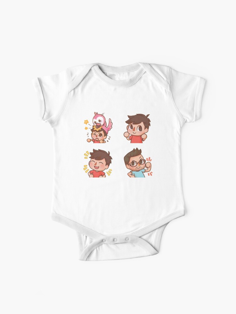 Flamingo Youtube Characters Baby One Piece By Alismangukiya Redbubble - roblox long sleeve baby one piece redbubble