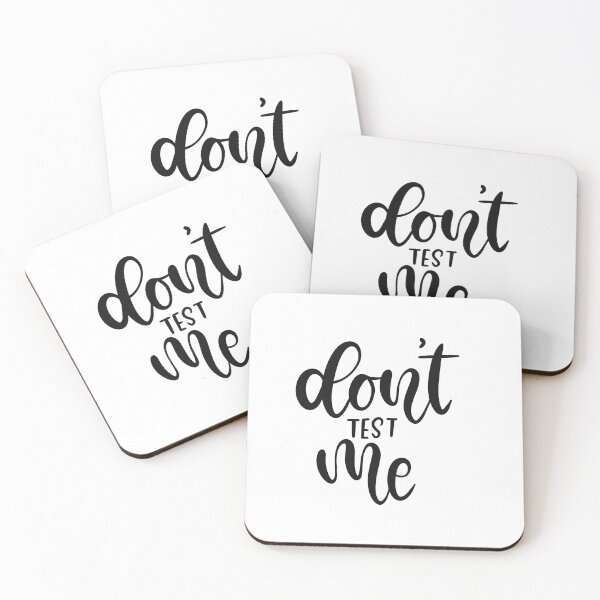 Item preview, Don't Test Me Lettering Typography Design designed and sold by Slletterings.