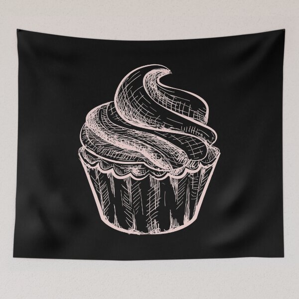 Item preview, Cupcake Sketch Pink designed and sold by AwesomeProject.