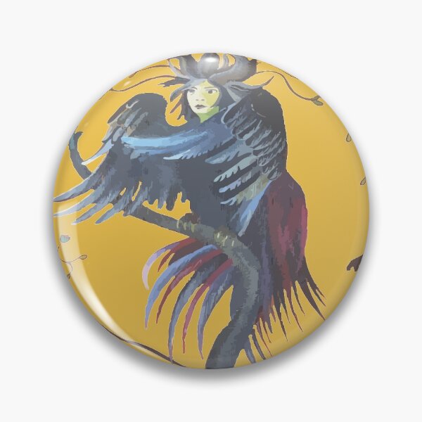 Item preview, Gamayun Half Woman Half Raven Prophetic Creature  designed and sold by taiche.