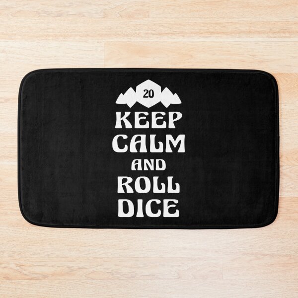 Item preview, Keep Calm and Roll Dice - White Text designed and sold by WPahat.