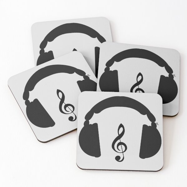 Item preview, Headphones with treble clef designed and sold by BV-creas.