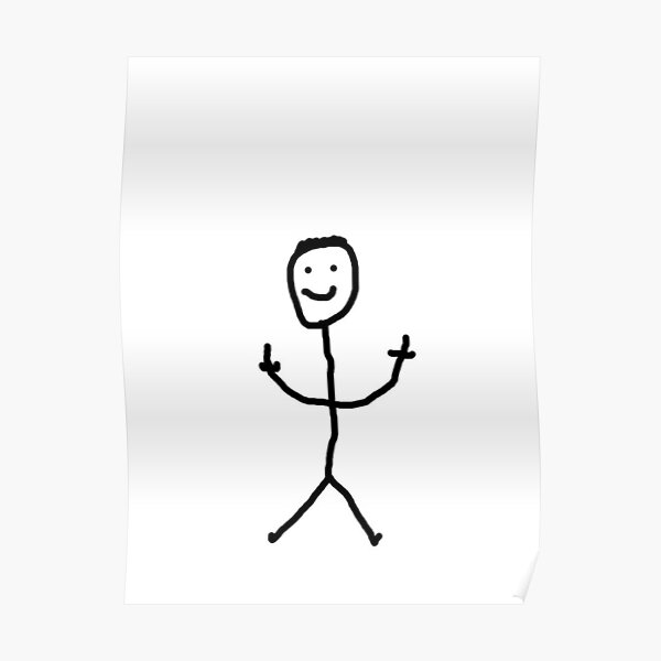 Funny Stick Figure Posters for Sale | Redbubble