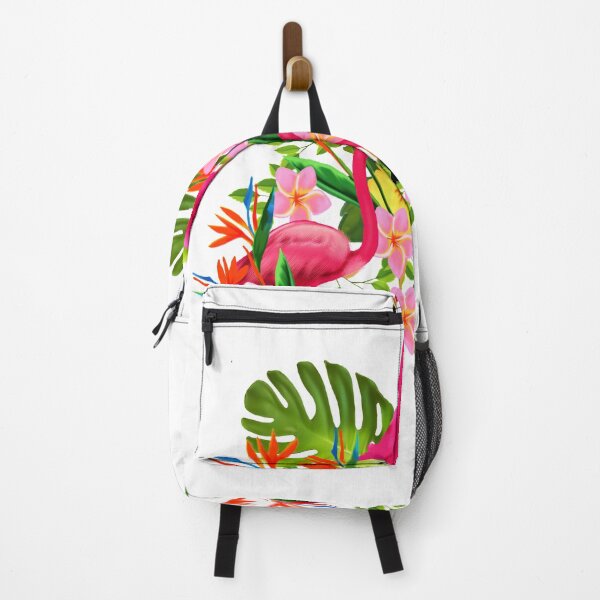 Item preview, Flamingo Flock Tropical Floral, Birds designed and sold by Logiamerch.