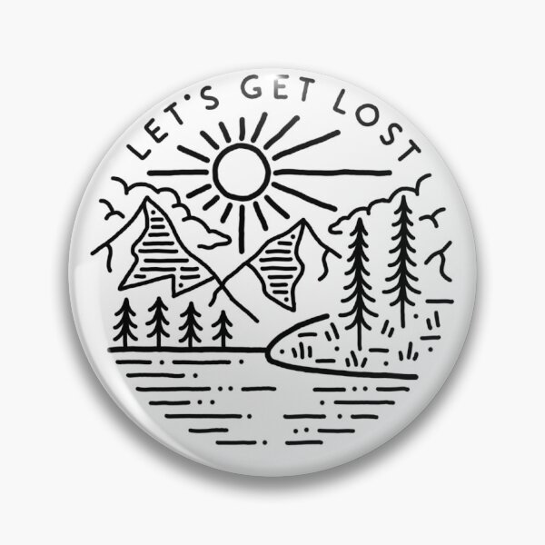 Item preview, "Let's Get Lost" Sticker designed and sold by sfcox07.