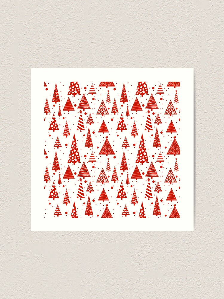 Alternate view of A Red Christmas Art Print