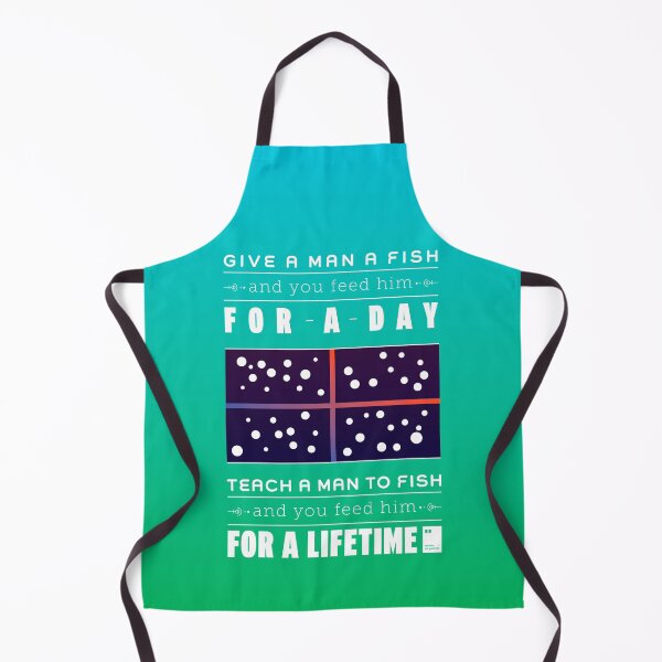 Item preview, Give a man a fish, and you feed him for a day. Teach a man to fish, and you feed him for a lifetime. designed and sold by quotesonposters.