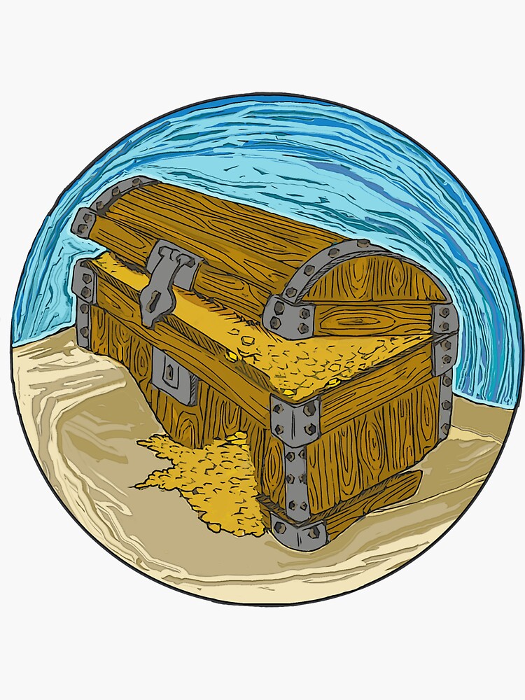 Nantucket Pirate Sticker - The Sunken Ship