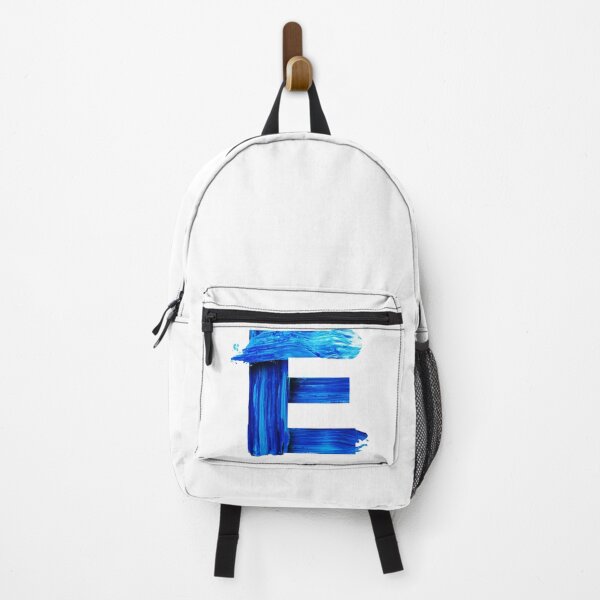 Item preview, Blue watercolor painted letter E designed and sold by Artsy Corner.
