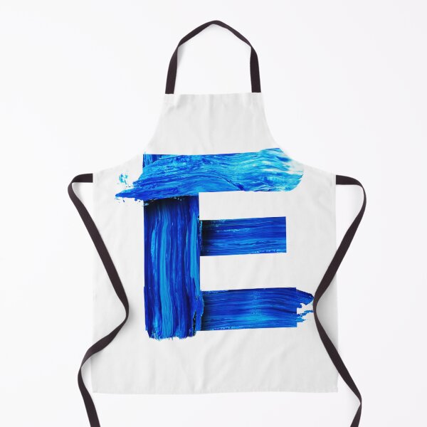 Item preview, Blue watercolor painted letter E designed and sold by Artsy Corner.