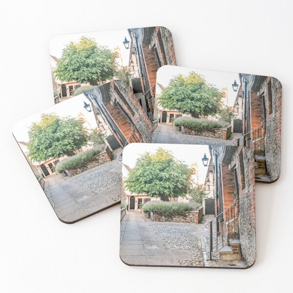 Item preview, Sunlit courtyard illuminated by direct sunlight captured from a shaded tunnel in the city of Norwich designed and sold by yackers1.