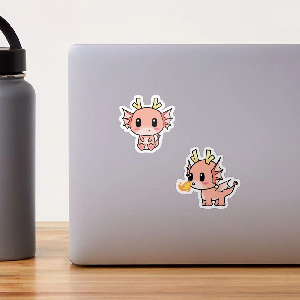 Cute Stickers, Coral & Ink