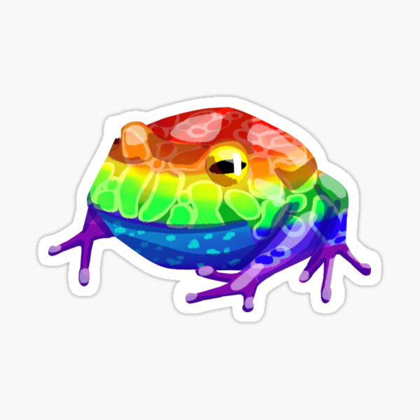 Gay Pacman Frog Sticker