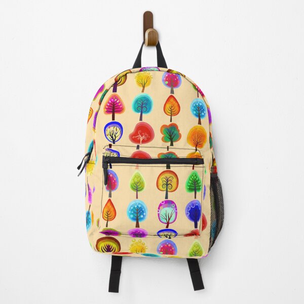 Item preview, Colorful trees forest decorative pattern designed and sold by NatureArtUK.