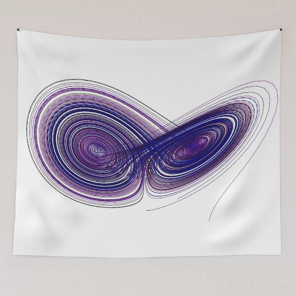 Item preview, Purple and blue Lorenz attractors designed and sold by kzsg.