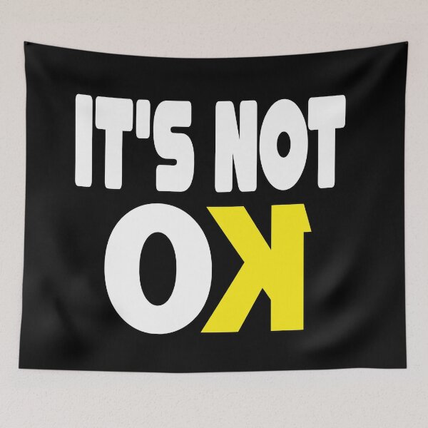 Item preview, Baseball Inspired It's not OK KO Strikeout Pitcher designed and sold by MillanMarketing.