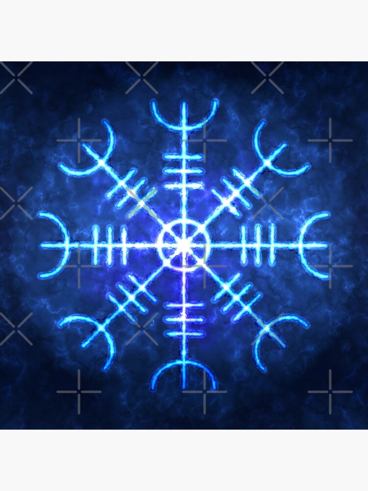 Helm of Awe Sigil, Icelandic Magical Stave Wrought in Ice Fire by SolarCross