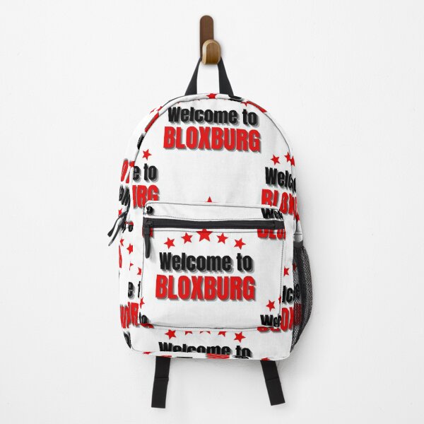 Welcome To Bloxburg Backpacks Redbubble - roblox bloxburg does quality matter