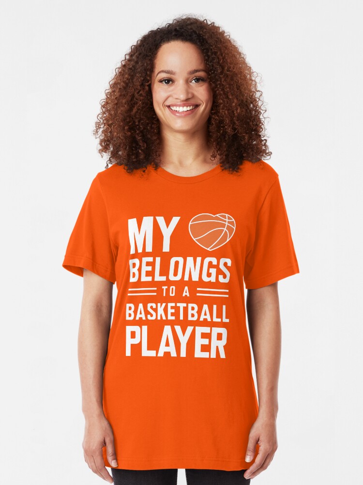 "My heart belongs to a basketball player tshirt" Tshirt by sportsfan