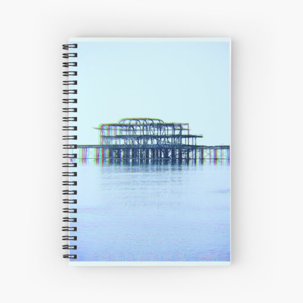Brighton Pier Ruin Spiral Notebook