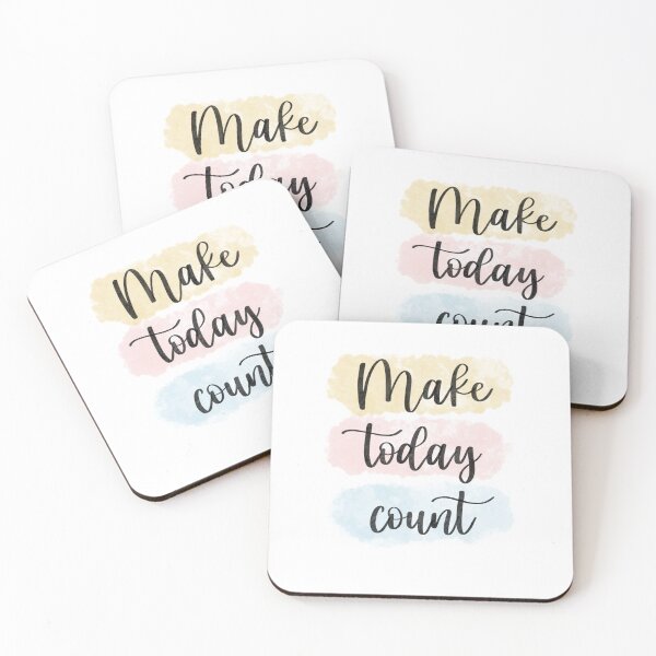 Item preview, Make today count multi colour designed and sold by Daniellemakes.