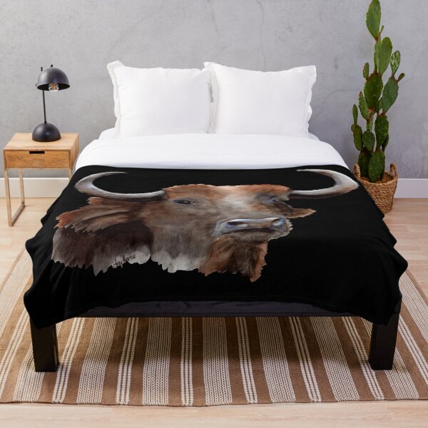 Cape Buffalo Baby Throw Blanket