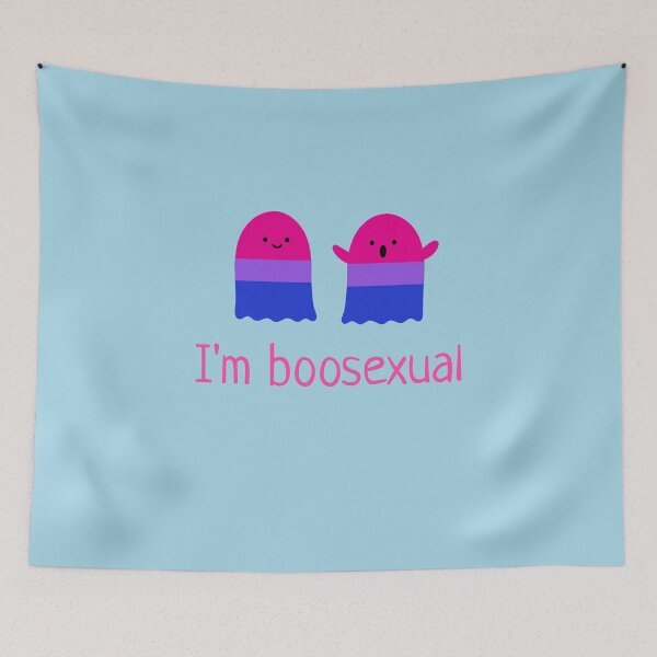 Item preview, Funny gay LGBT t-shirt - I am boosexual - bisexual ghost designed and sold by missmarylin.