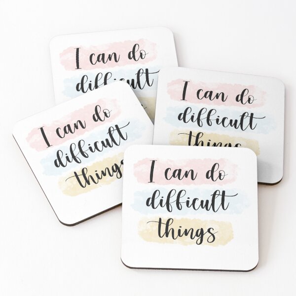 Item preview, I can do difficult things designed and sold by Daniellemakes.