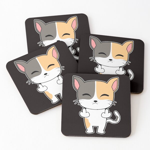 Item preview, Baby cat cute middle finger designed and sold by Imutobi.