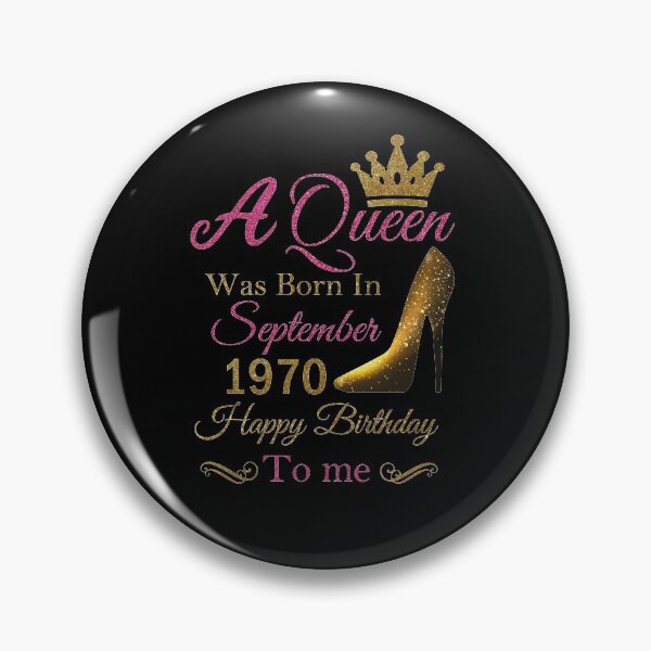 Item preview, A Queen Was Born In September 1970 Happy Birthday To Me designed and sold by KBM Tees ⭐⭐⭐⭐⭐.
