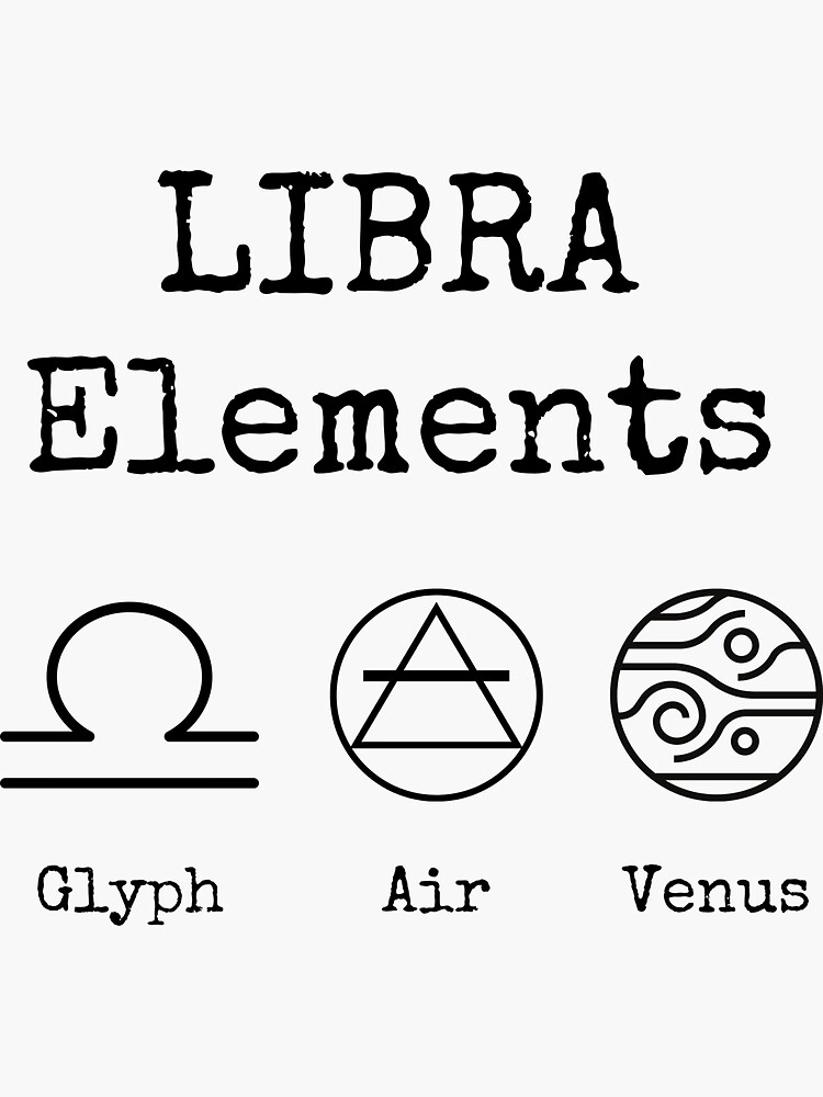 Libra Elements Design Sticker