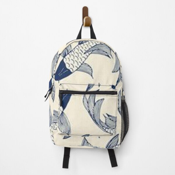 Item preview, Blue White Koi Fish designed and sold by lotusbud.