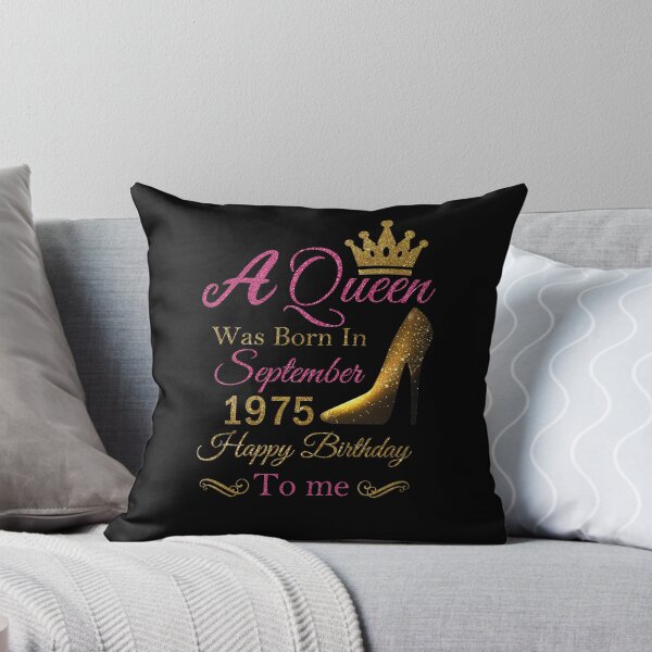 Aperçu de l'œuvre Une reine est née en septembre 1975, joyeux anniversaire à moi créée et vendue par KBM Tees ⭐⭐⭐⭐⭐.