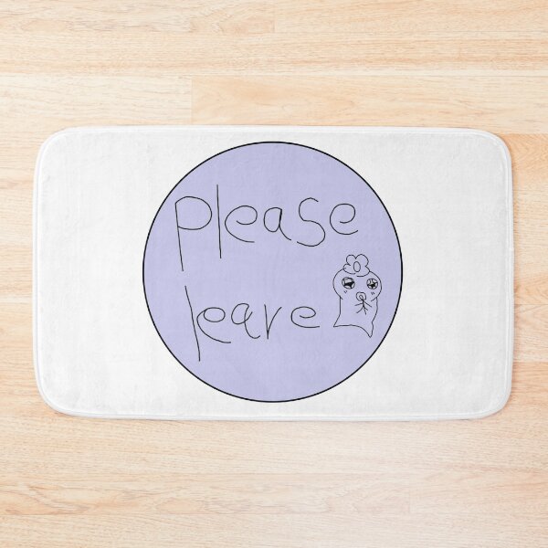 Item preview, ATEEZ PLEASE LEAVE Funny Instagram Live Doodle BLUE designed and sold by SugarSaint.