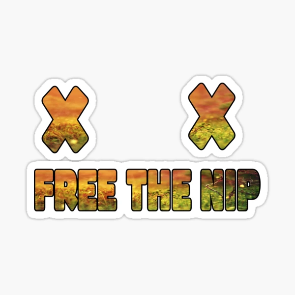 Free The Nip Shirt Go Braless No Bra Club Feminist Nipples Sticker for  Sale by MillanMarketing