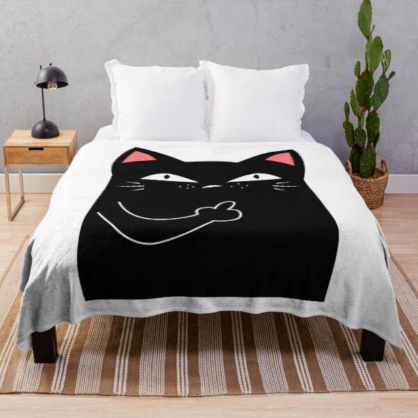 Item preview, Black Cat Middle Finger Naughty designed and sold by Imutobi.