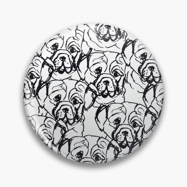 Item preview, Pug simple pattern designed and sold by NinaBetterNot.