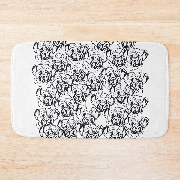 Item preview, Pug simple pattern designed and sold by NinaBetterNot.