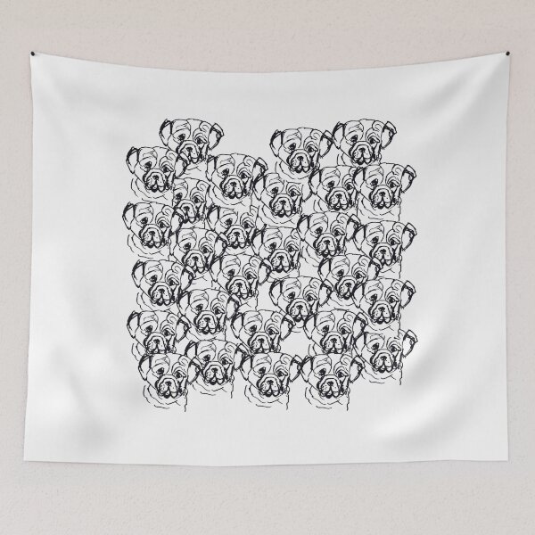 Item preview, Pug simple pattern designed and sold by NinaBetterNot.